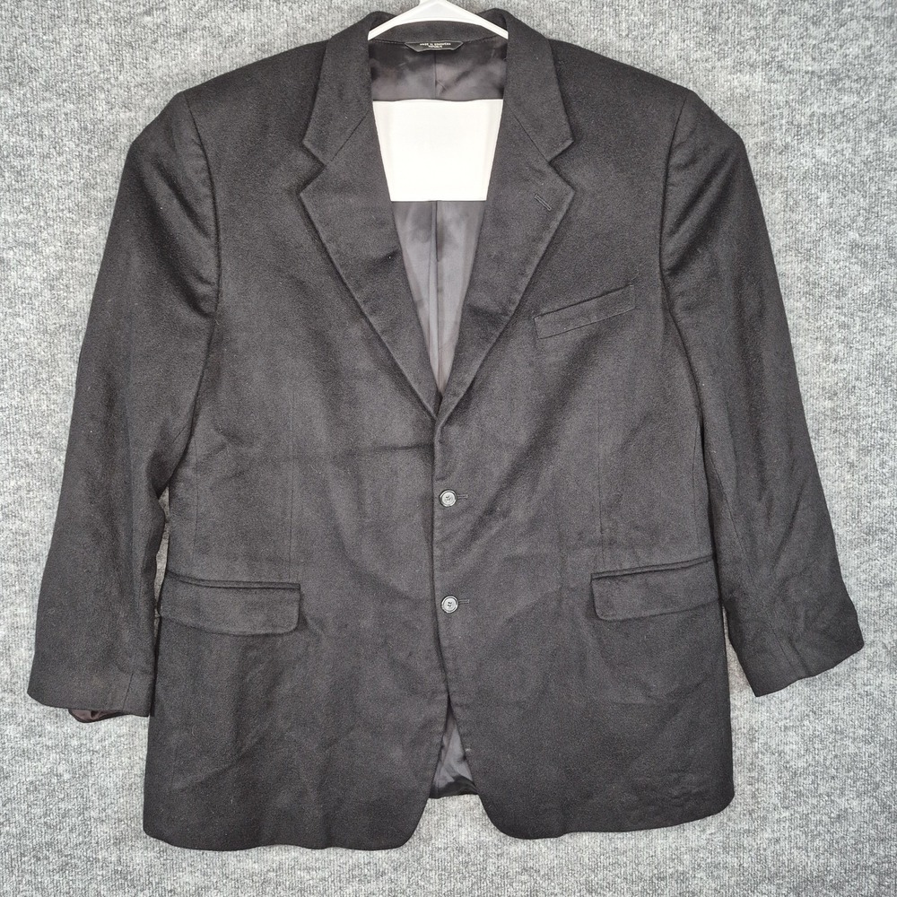Joseph &‎ Lyman Men's 100% Cashmere 2-Button Blazer Jacket Black